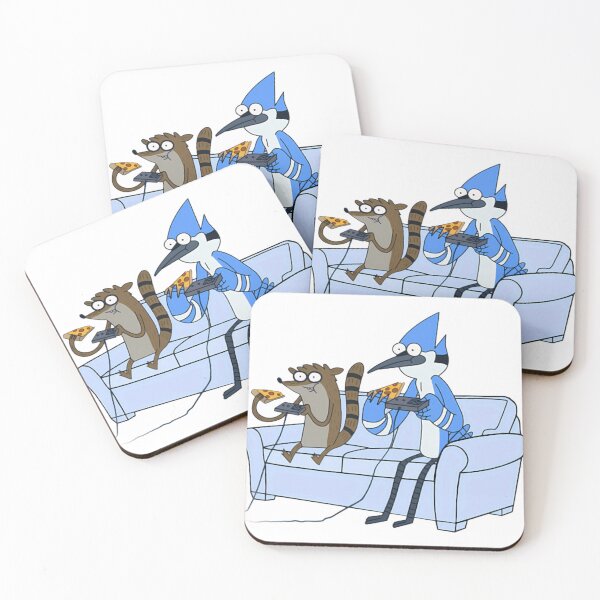 Item preview, Mordecai And Rigby Pizza And Video Games designed and sold by Merch-Zone.
