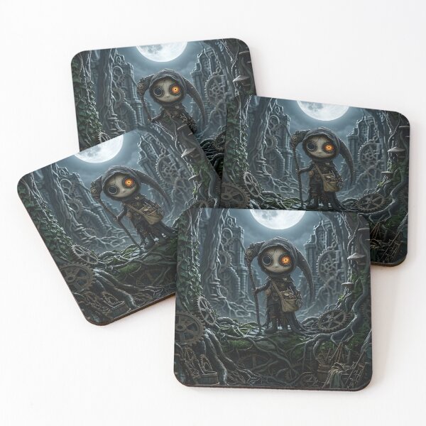 Item preview, Moonlight Forest Assassin – Gothic Claymation Art designed and sold by NUTMA Design.