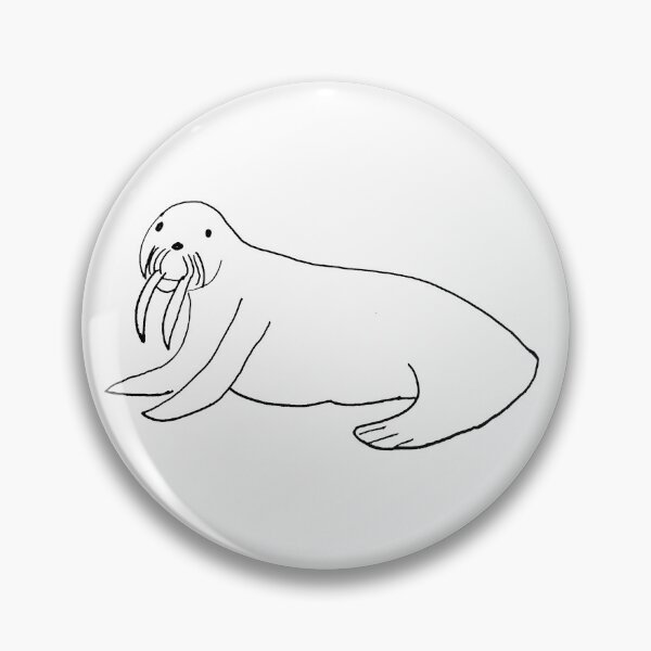 Item preview, Funny Walrus - Badly Drawn designed and sold by Badly Drawn Animals.