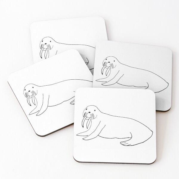 Item preview, Funny Walrus - Badly Drawn designed and sold by Badly Drawn Animals.