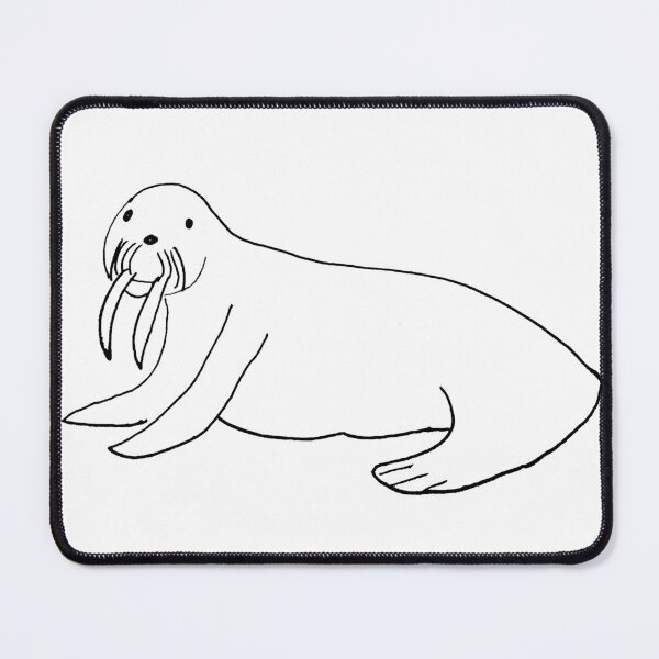 Item preview, Funny Walrus - Badly Drawn designed and sold by Badly Drawn Animals.