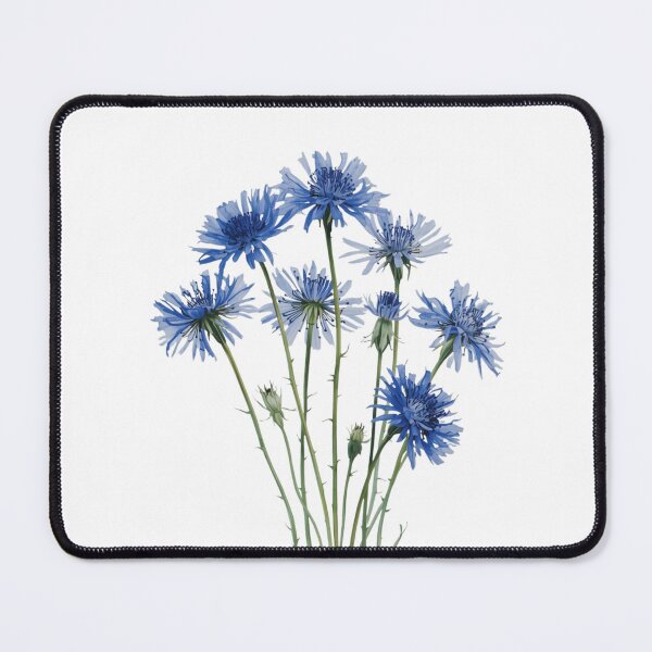 Item preview, Blue wild cornflowers designed and sold by uunaa.