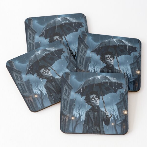 Item preview, Sad Man in Rain – Gothic Tim Burton Style 3D Art designed and sold by NUTMA Design.