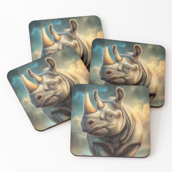 Item preview, Majestic Rhinoceros in Dramatic Lighting designed and sold by PetsArt.