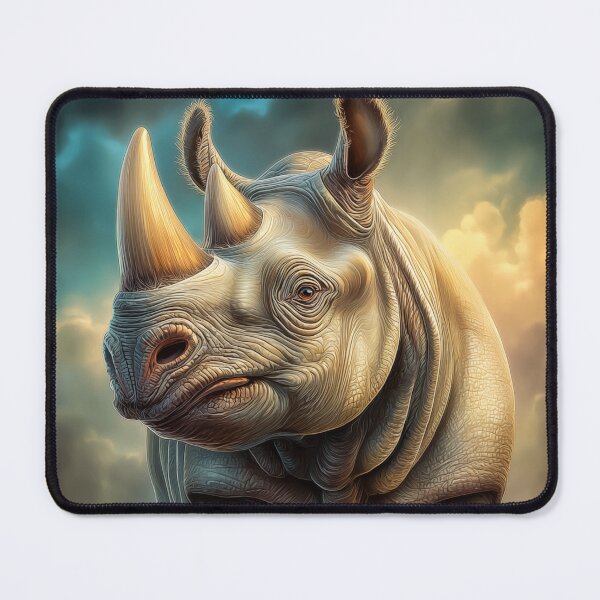 Item preview, Majestic Rhinoceros in Dramatic Lighting designed and sold by PetsArt.