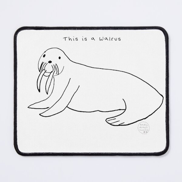Item preview, This is a Walrus - Badly Drawn designed and sold by Badly Drawn Animals.