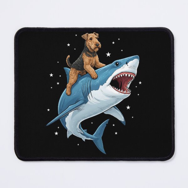 Item preview, Funny Airedale Terrier Shark Dog Mom Dad Lover designed and sold by TerryConnells.