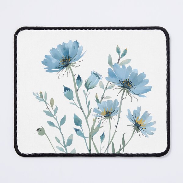 Item preview, Blue wild cornflowers designed and sold by uunaa.