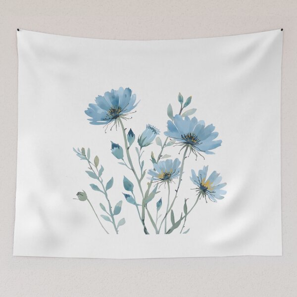 Item preview,  Blue wild cornflowers designed and sold by uunaa.