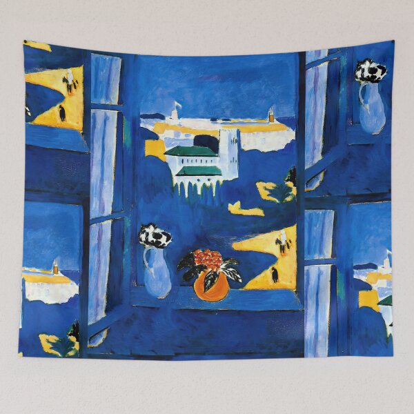 Item preview, Open Window in Tangier by Henri Matisse: Fauvist Mediterranean Wall Art designed and sold by artofuniverse.