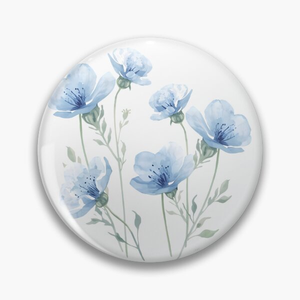 Item preview,  Blue wild flowers designed and sold by uunaa.