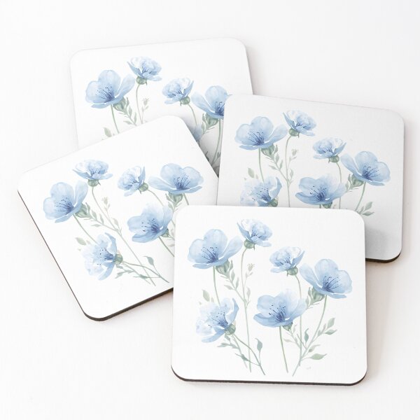 Item preview,  Blue wild flowers designed and sold by uunaa.