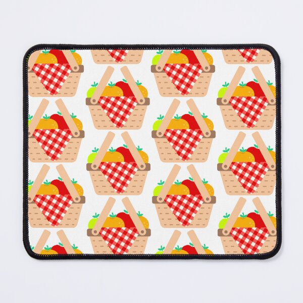 Item preview, Wicker Picnic Basket with Fruits and Checkered Cloth for Kids Summer Party designed and sold by nuchz.