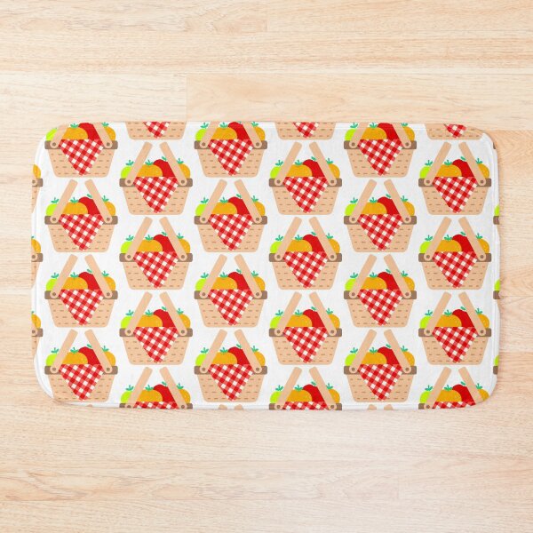 Item preview, Wicker Picnic Basket with Fruits and Checkered Cloth for Kids Summer Party designed and sold by nuchz.