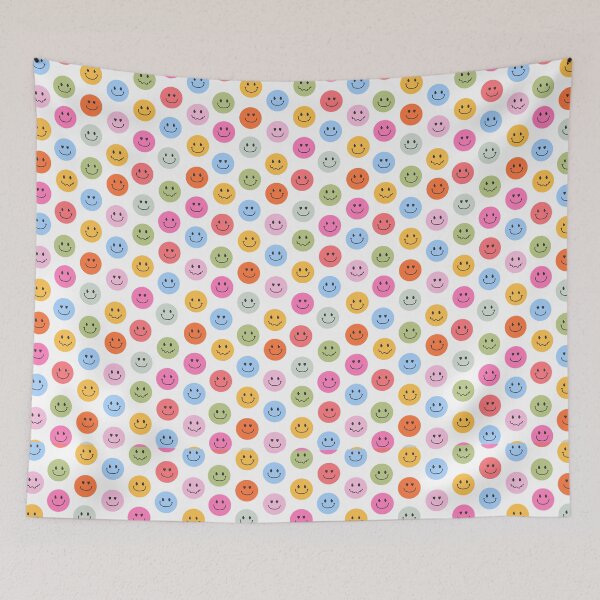 Item preview, Colorful Smiley Face Seamless Pattern designed and sold by Zaya_art.