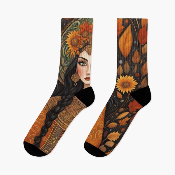 Item preview, Portrait of Celtic priestess, Spirit of Autumn designed and sold by Colin Bentham.