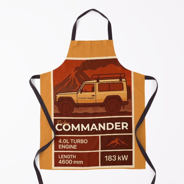 Item preview, Ridge Commander Overland Vehicle Illustration in Retro Expedition Style designed and sold by KrintoryTees.