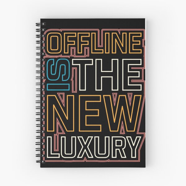 Item preview, Offline is the New Luxury Retro Neon Typography designed and sold by Artful Expression .