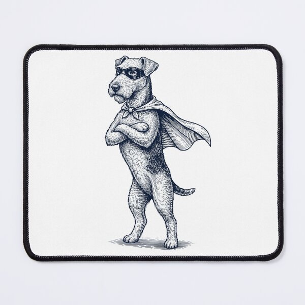 Item preview, Vintage Airedale Terrier Hero Superhero Dog Lover designed and sold by DoodleTortle.
