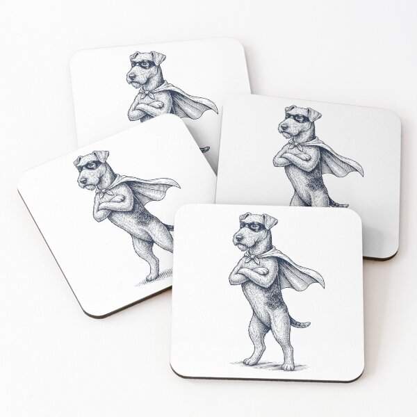 Item preview, Vintage Airedale Terrier Hero Superhero Dog Lover designed and sold by DoodleTortle.
