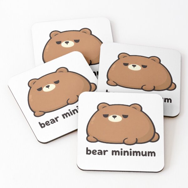 Item preview, Bear Minimum Cute Bear Pun Funny designed and sold by MonkiFlipp.
