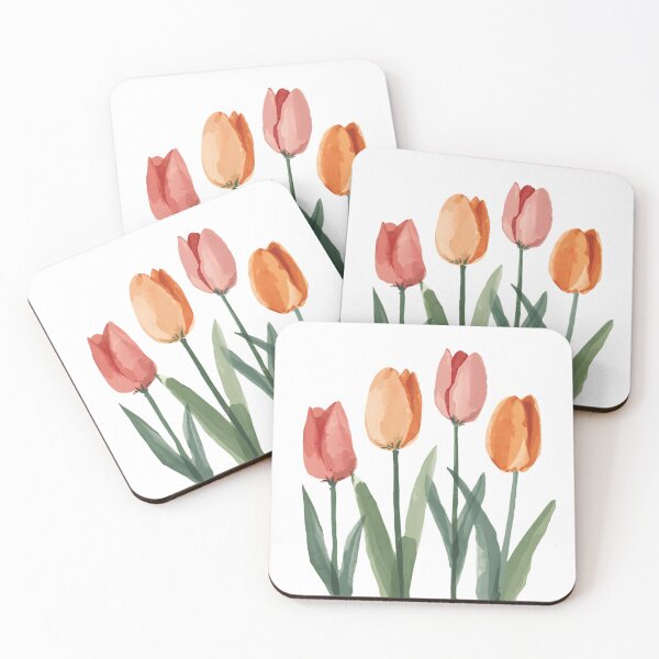 Item preview, Watercolor tulips designed and sold by uunaa.
