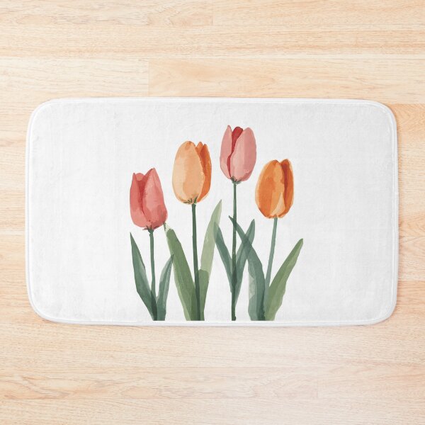Item preview, Watercolor tulips designed and sold by uunaa.