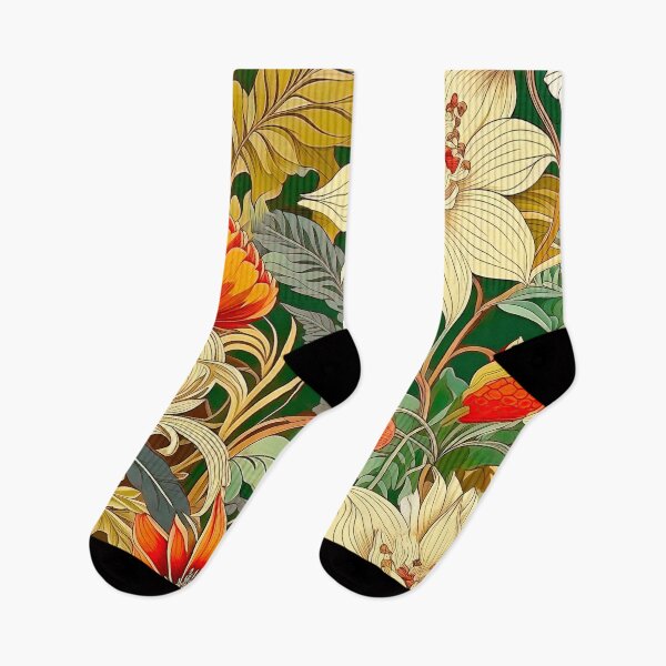 Item preview, Art Nouveau Floral Ornament William Morris Style Abstract Botanical Pattern designed and sold by LanaGustavsson.