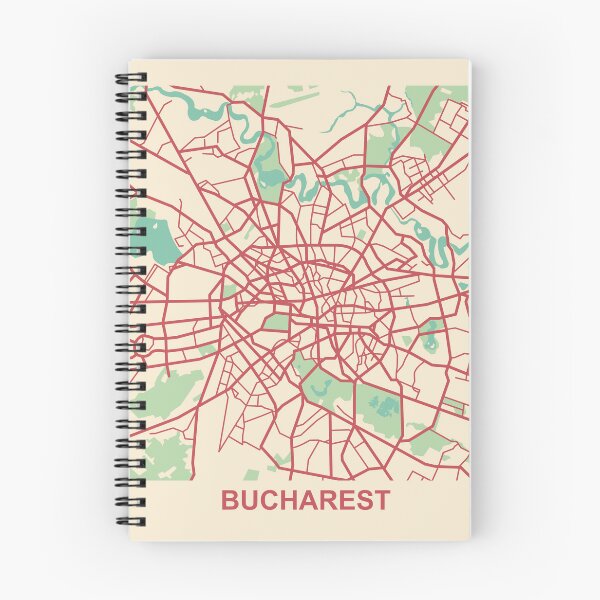 Item preview, Bucharest Map (Romania) designed and sold by MapsByLeo.