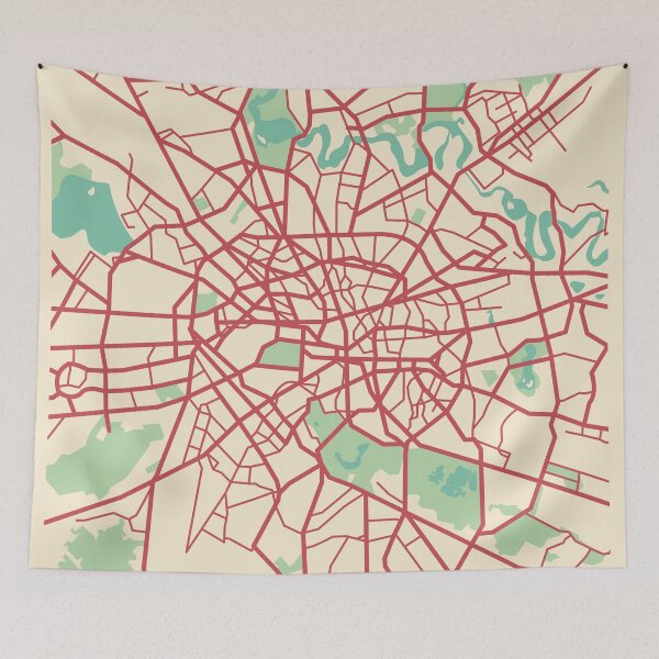 Item preview, Bucharest Map (Romania) designed and sold by MapsByLeo.
