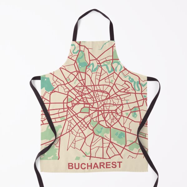 Item preview, Bucharest Map (Romania) designed and sold by MapsByLeo.