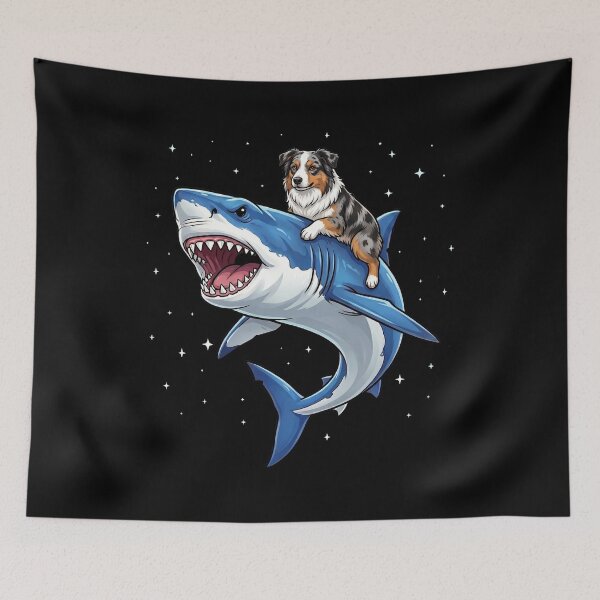 Item preview, Funny Australian Shepherd Shark Dog Mom Dad Lover designed and sold by TerryConnells.