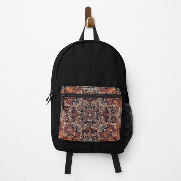 Item preview, mandala art with red and blue designed and sold by Feral Lines Studio .