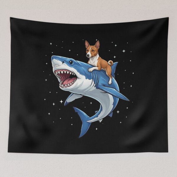 Item preview, Funny Basenji Shark Dog Mom Dad Lover designed and sold by TerryConnells.