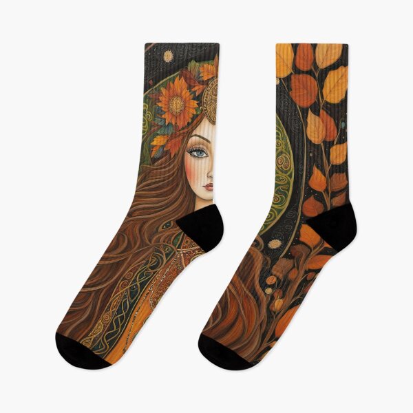 Item preview, Portrait of Celtic priestess, Spirit of Autumn designed and sold by Colin Bentham.