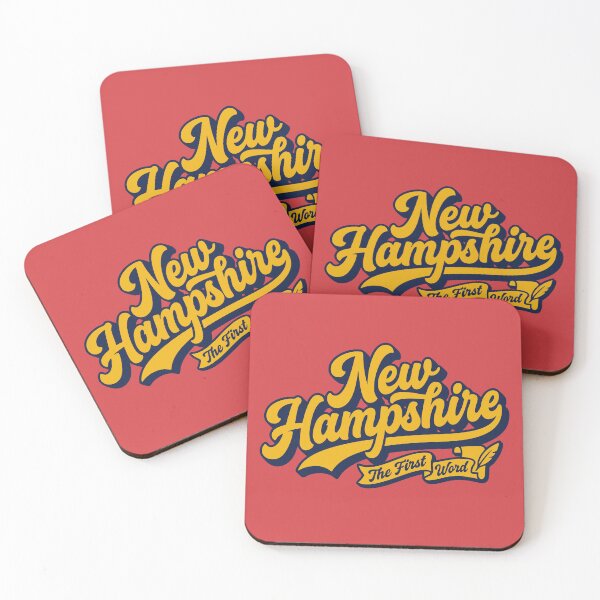 Item preview, New Hampshire The First Word Vintage 70s Script Retro Sticker Style designed and sold by Cozy-Old-Pub.