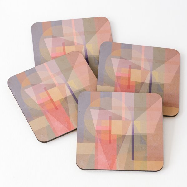 Item preview, Abstract geometrical pattern in red designed and sold by korasi.