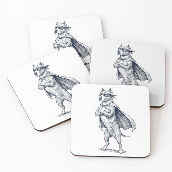 Item preview, Vintage American Staffordshire Terrier Hero Superhero Dog Lover designed and sold by DoodleTortle.