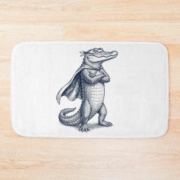 Item preview, Vintage Alligator Hero Superhero Animal Lover designed and sold by DoodleTortle.