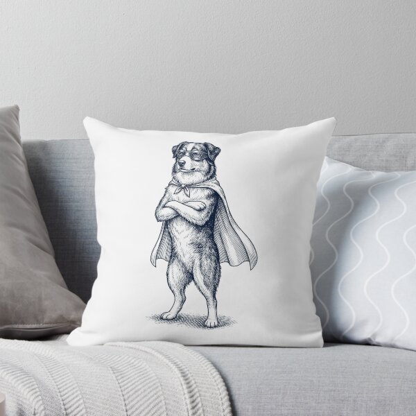 Item preview, Vintage Australian Shepherd Hero Superhero Dog Lover designed and sold by DoodleTortle.