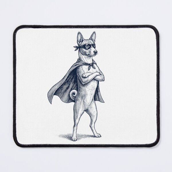 Item preview, Vintage Basenji Hero Superhero Dog Lover designed and sold by DoodleTortle.