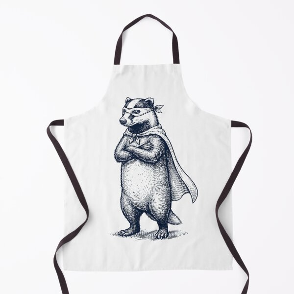 Item preview, Vintage Badger Hero Superhero Animal Lover designed and sold by DoodleTortle.