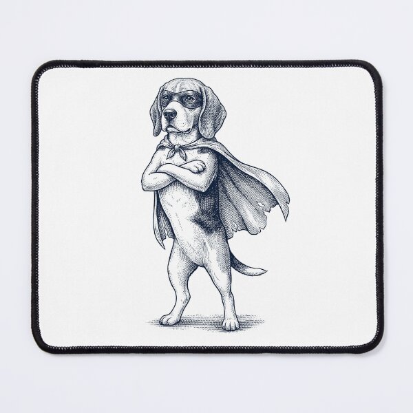 Item preview, Vintage Beagle Hero Superhero Dog Lover designed and sold by DoodleTortle.
