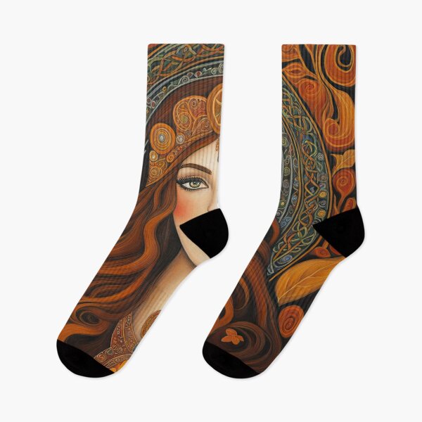 Item preview, Portrait of Celtic priestess, Spirit of Autumn designed and sold by Colin Bentham.