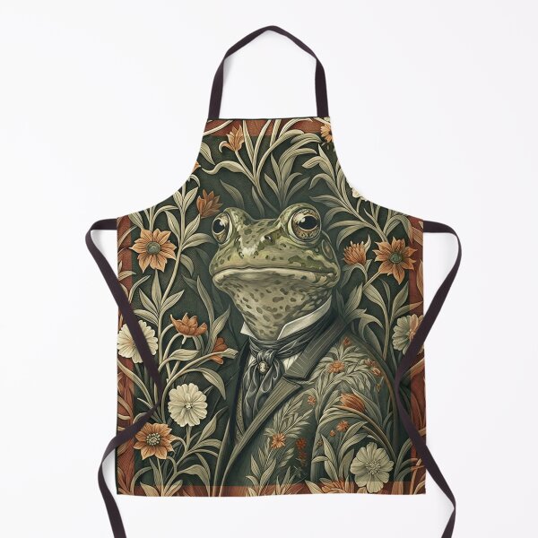 Item preview, Dapper Victorian Frog Gentleman Floral Art designed and sold by AntiqueImages.