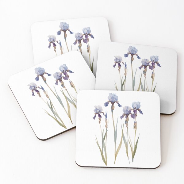 Item preview, Watercolor irises designed and sold by uunaa.