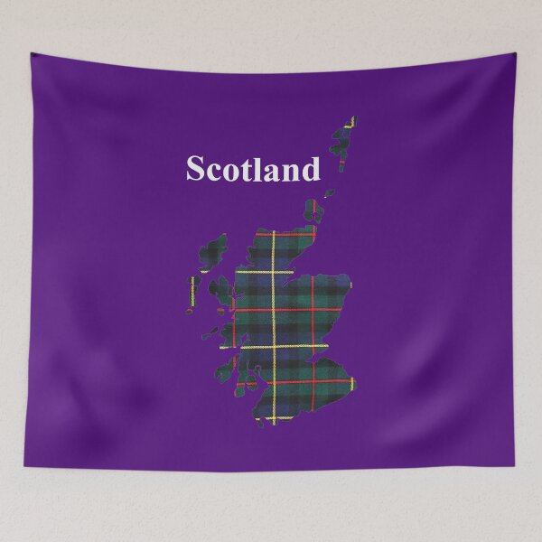 Item preview, Map of Scotland in MacLeod Hunting designed and sold by Murph's Images.