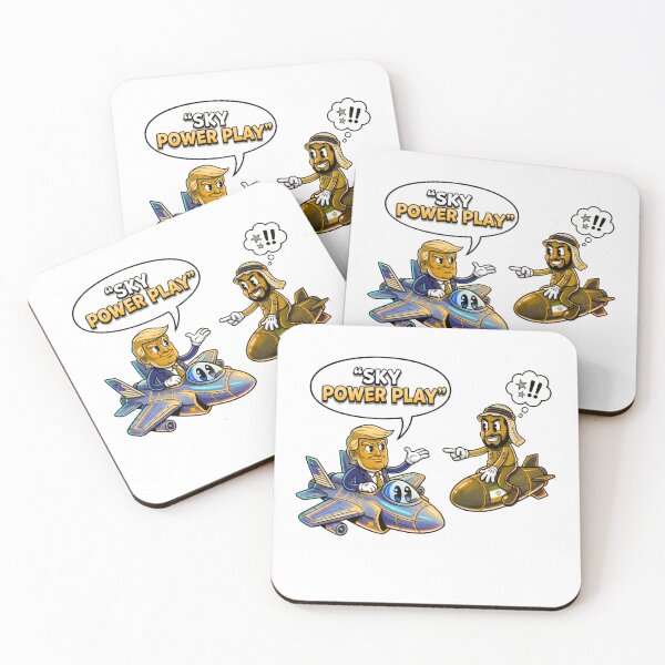 Item preview, Sky Power Play – Cartoon Jet vs Missile Political Satire Design designed and sold by gary44.