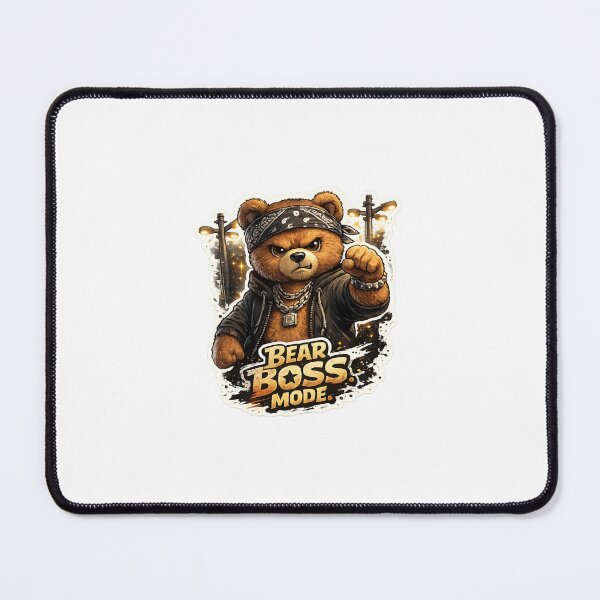 Item preview, Bear Boss Mode – Attitude Teddy Street Style Sticker ?? designed and sold by SparkVault.