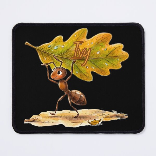 Item preview, Carrying Oak Leaf – Personalized Name Ivy Watercolor Art designed and sold by MBBialyPiksel.